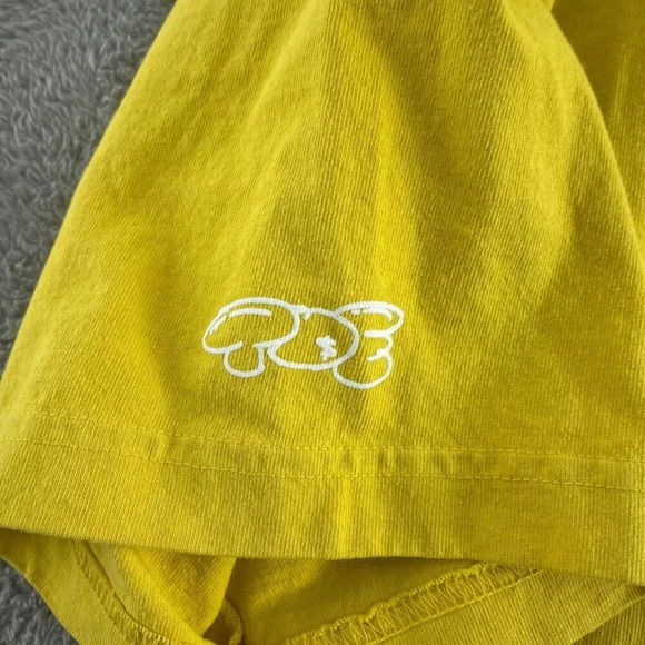 TDE Yellow "The House Is Burning" T-Shirt L 100% Cotton Made In USA 4874 - Picture 4 of 8